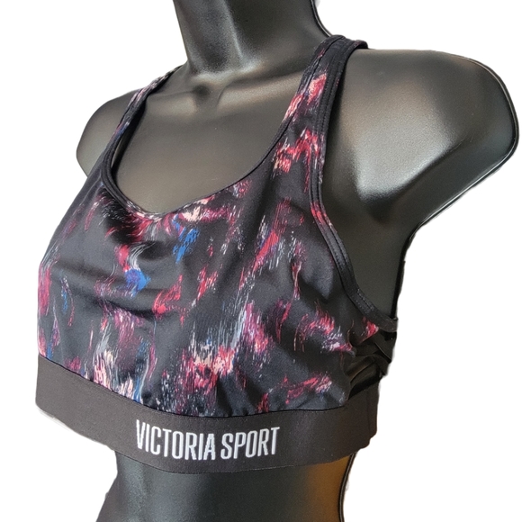 ✨️2/$20 NWOT Victoria's Secret Multicolored Sports Bra Size L - Picture 1 of 3